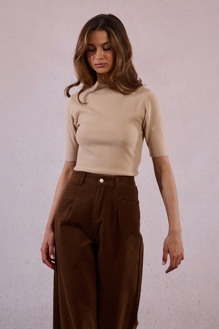 DARK TAN JEANS