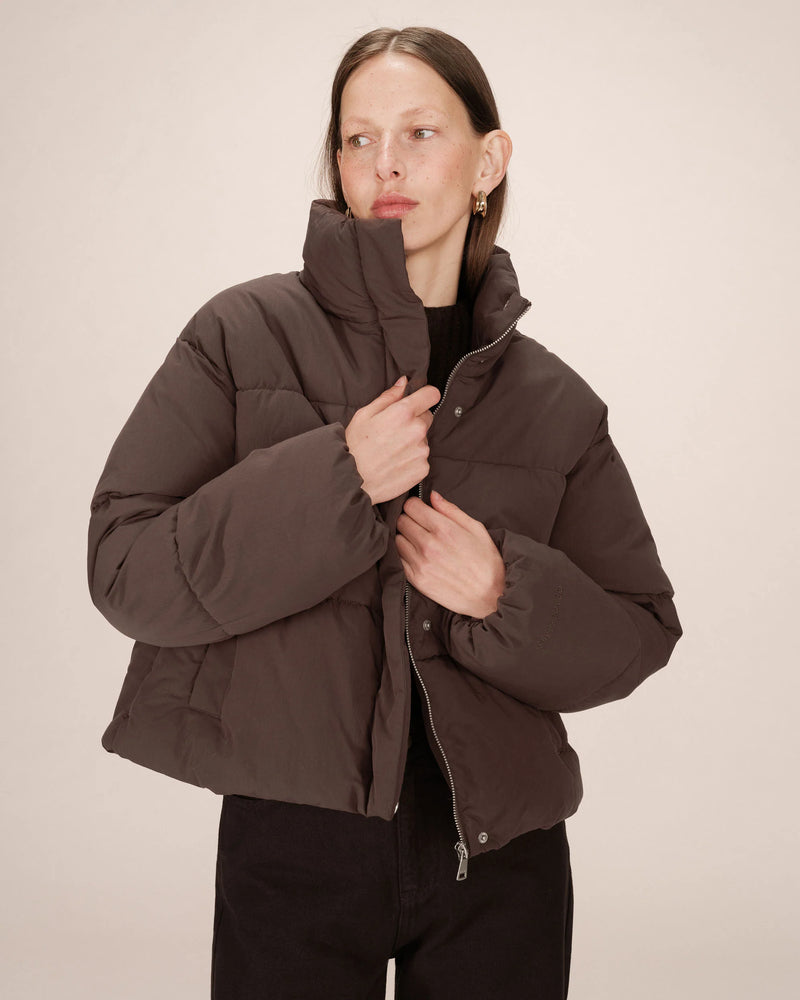 CHOCOLATE PUFFA JACKET