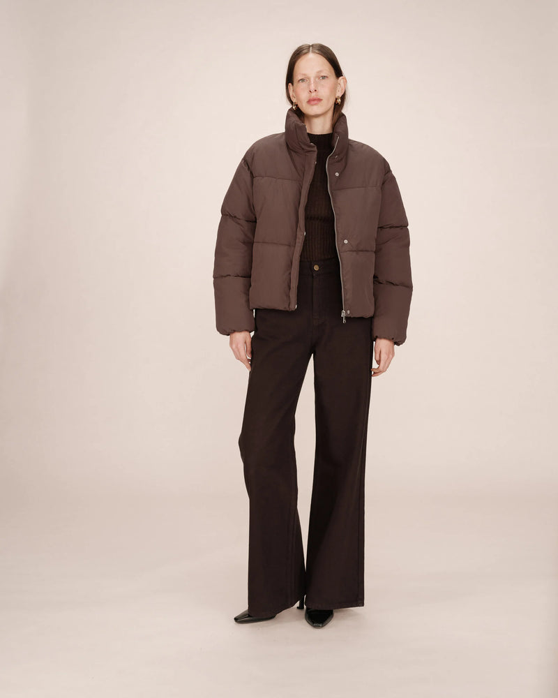 CHOCOLATE PUFFA JACKET
