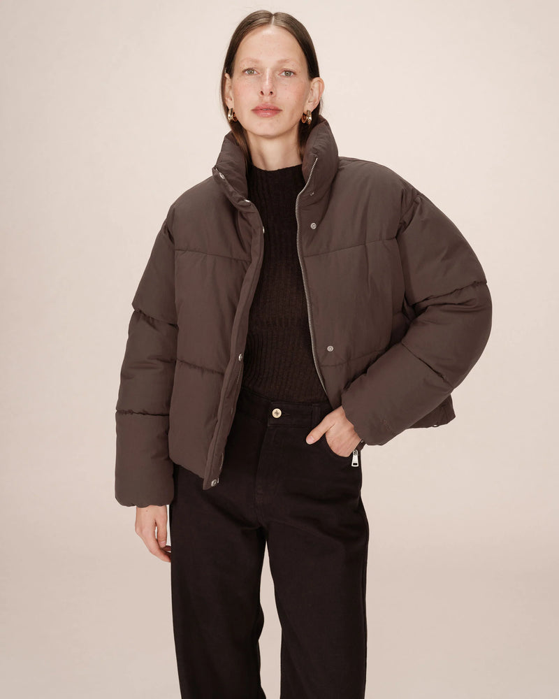 CHOCOLATE PUFFA JACKET