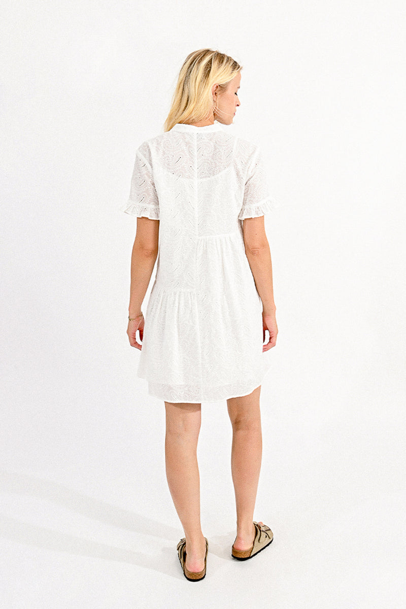 WHITE EMBROIDERY DRESS