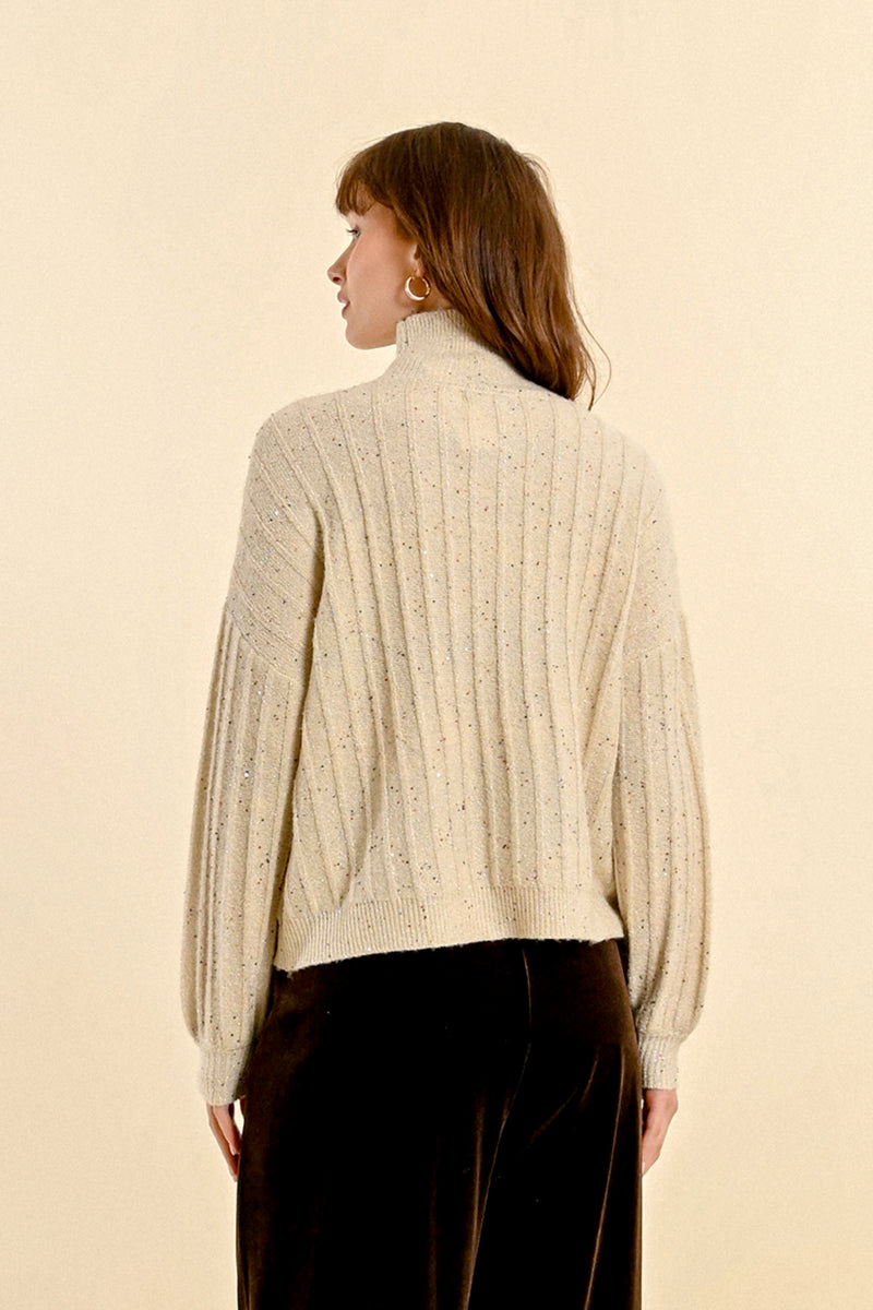 SAND SEQUIN JUMPER