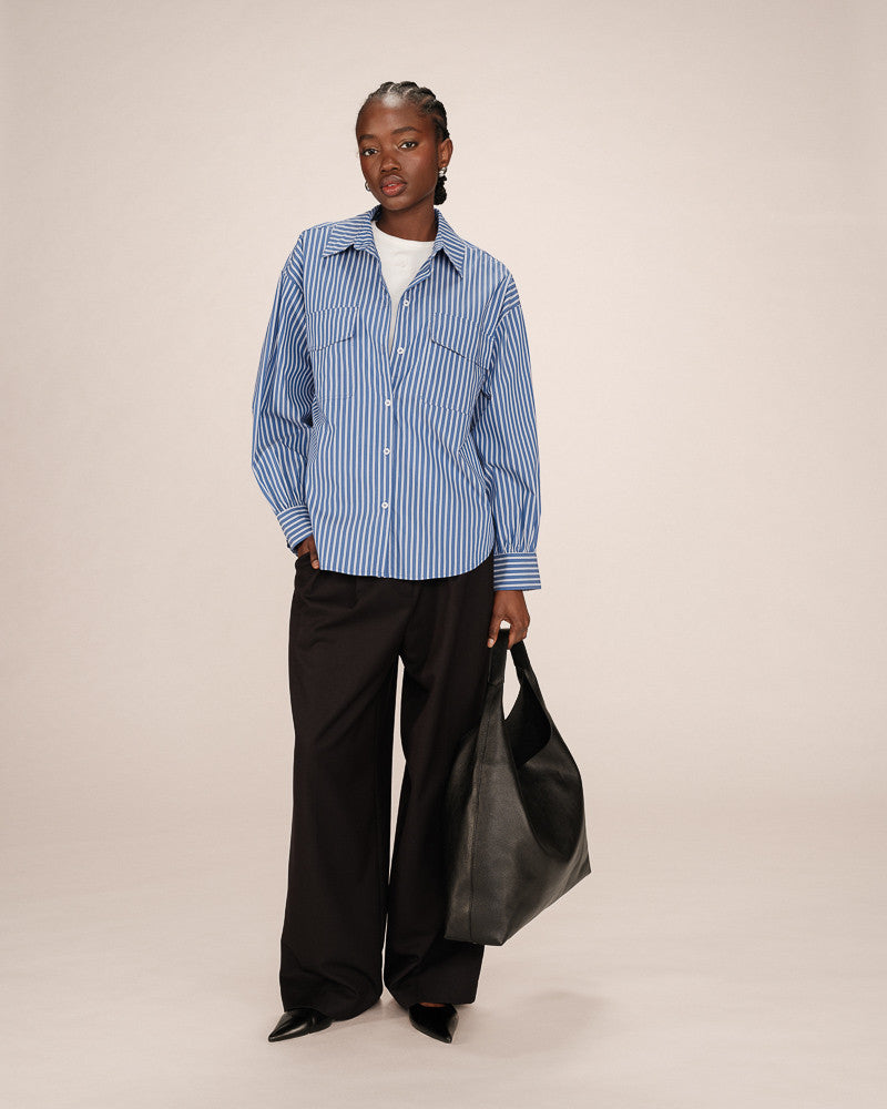 FOSSIL BLUE STRIPE SHIRT
