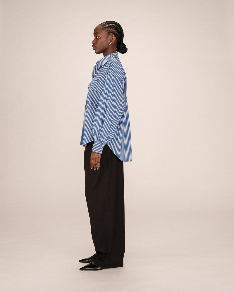FOSSIL BLUE STRIPE SHIRT