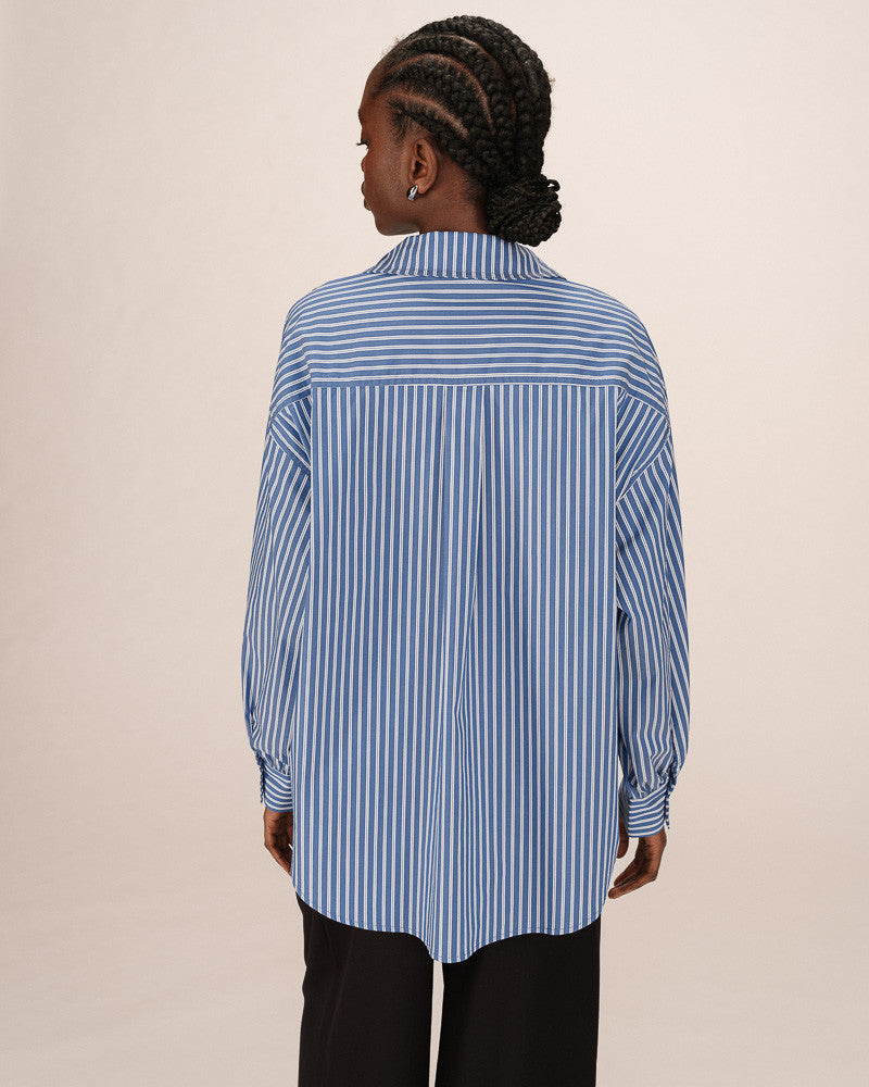 FOSSIL BLUE STRIPE SHIRT