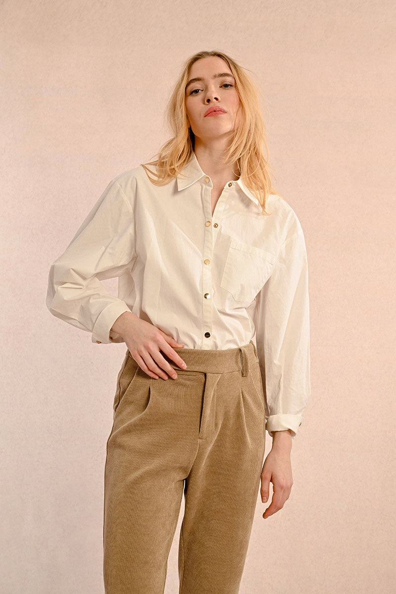 SAND CORD TROUSERS