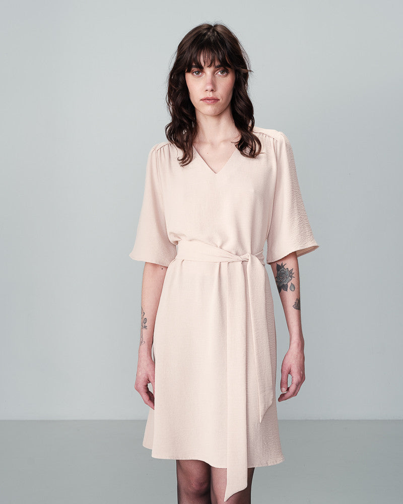 NIA BEIGE DRESS