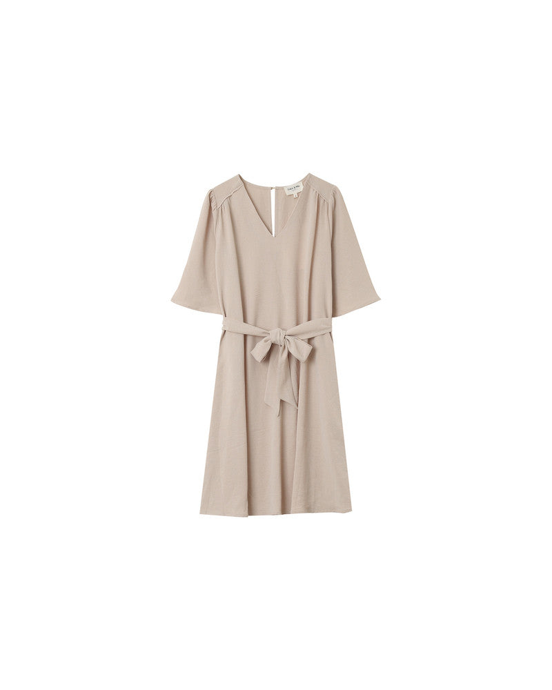 NIA BEIGE DRESS