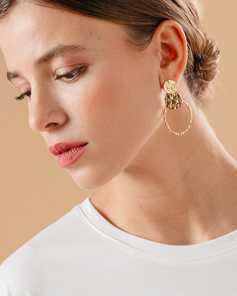 MELITINE GOLD EARRINGS