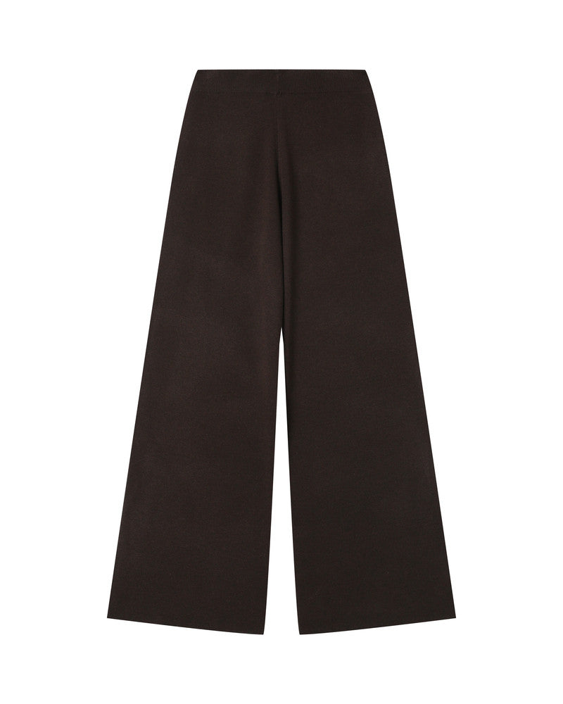 CHOCOLATE KNITTED TROUSERS