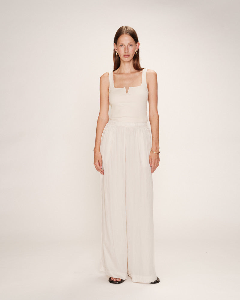 SILKY CREAM ONE SIZE TROUSERS