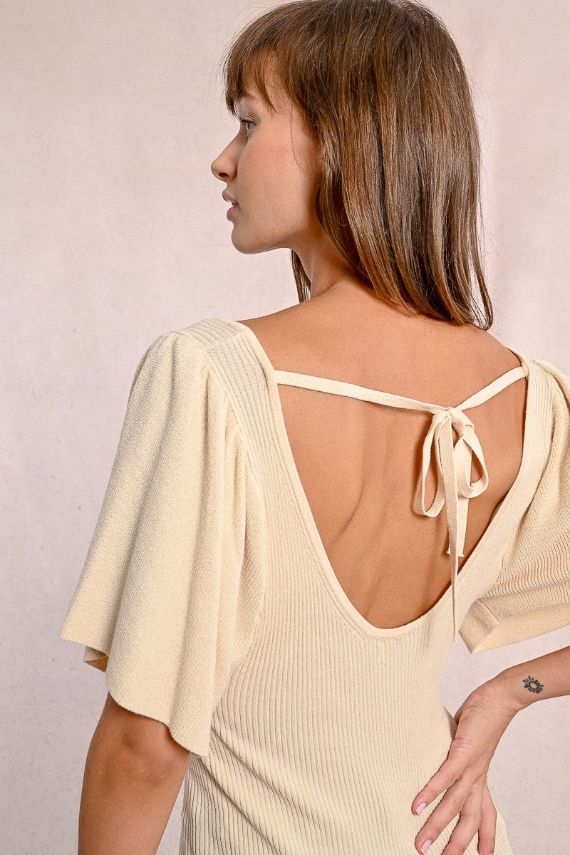 SAND BUTTERFLY SWEATER