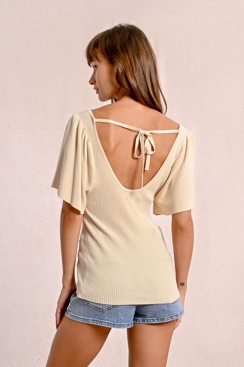 SAND BUTTERFLY SWEATER