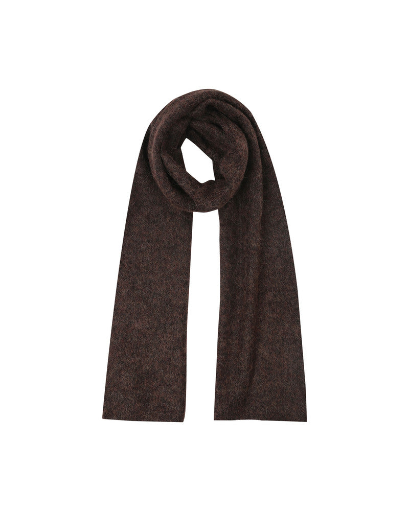 BROWN KNITTED SCARF