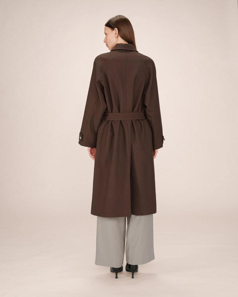 COFFEE TRENCH COAT