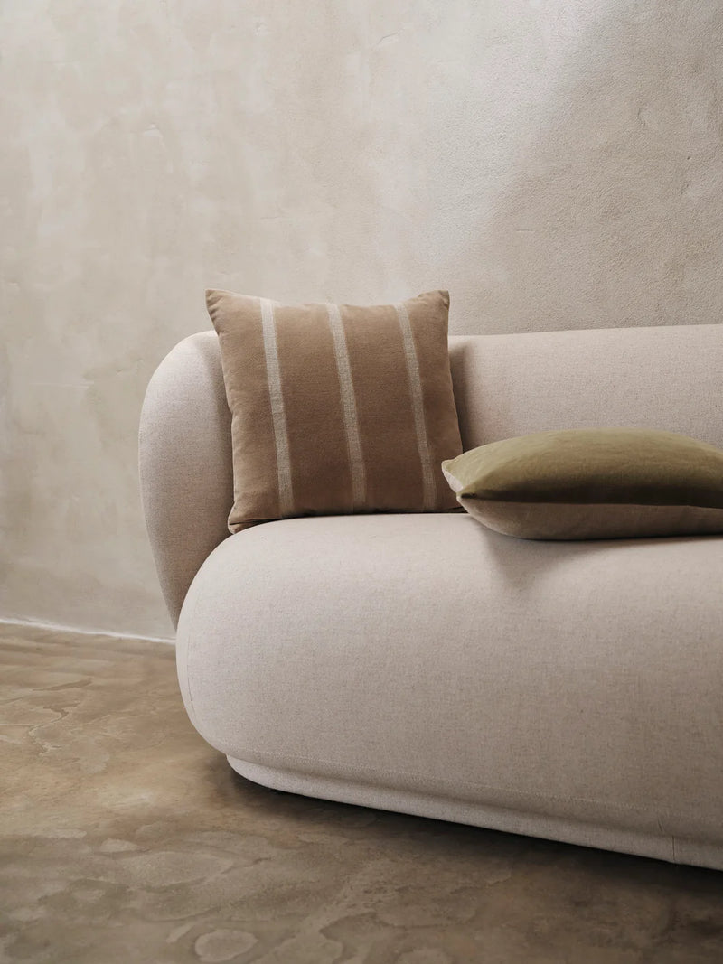 SENTI STRIPE CUSHION - DARK SAND