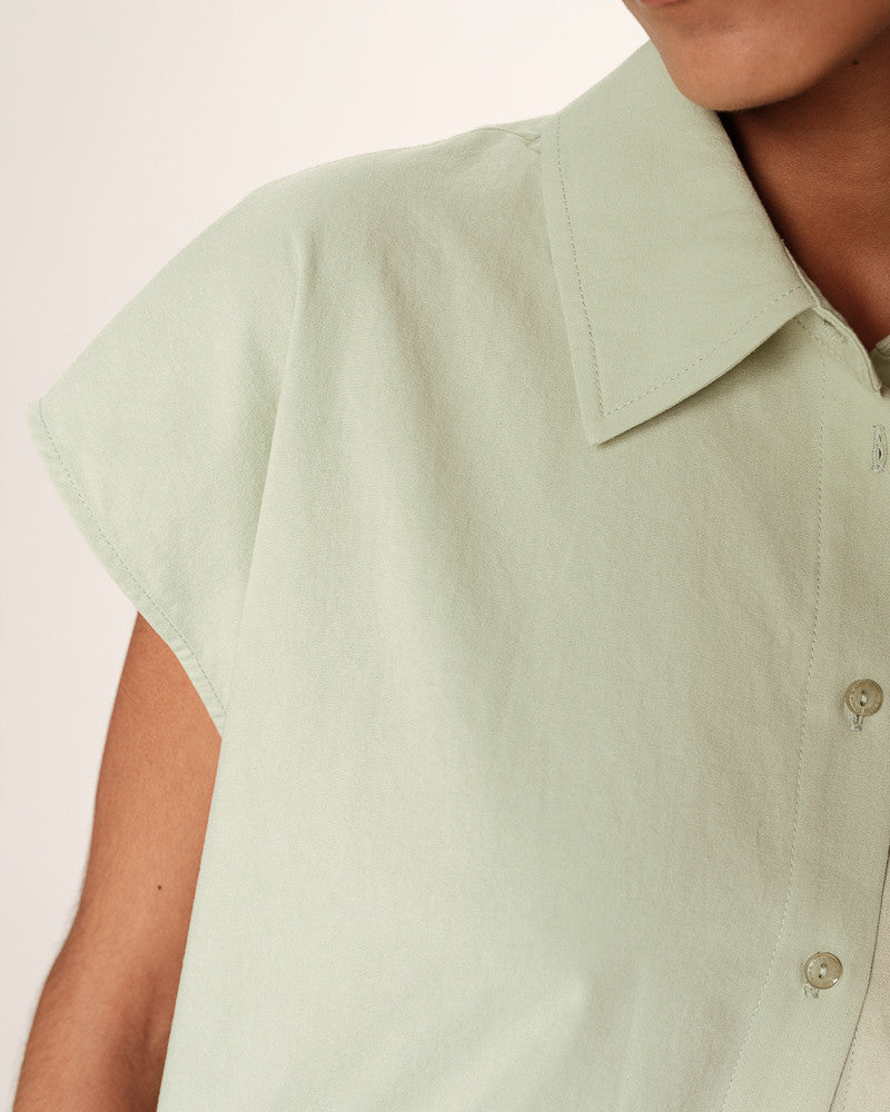 MINT CROP SHIRT