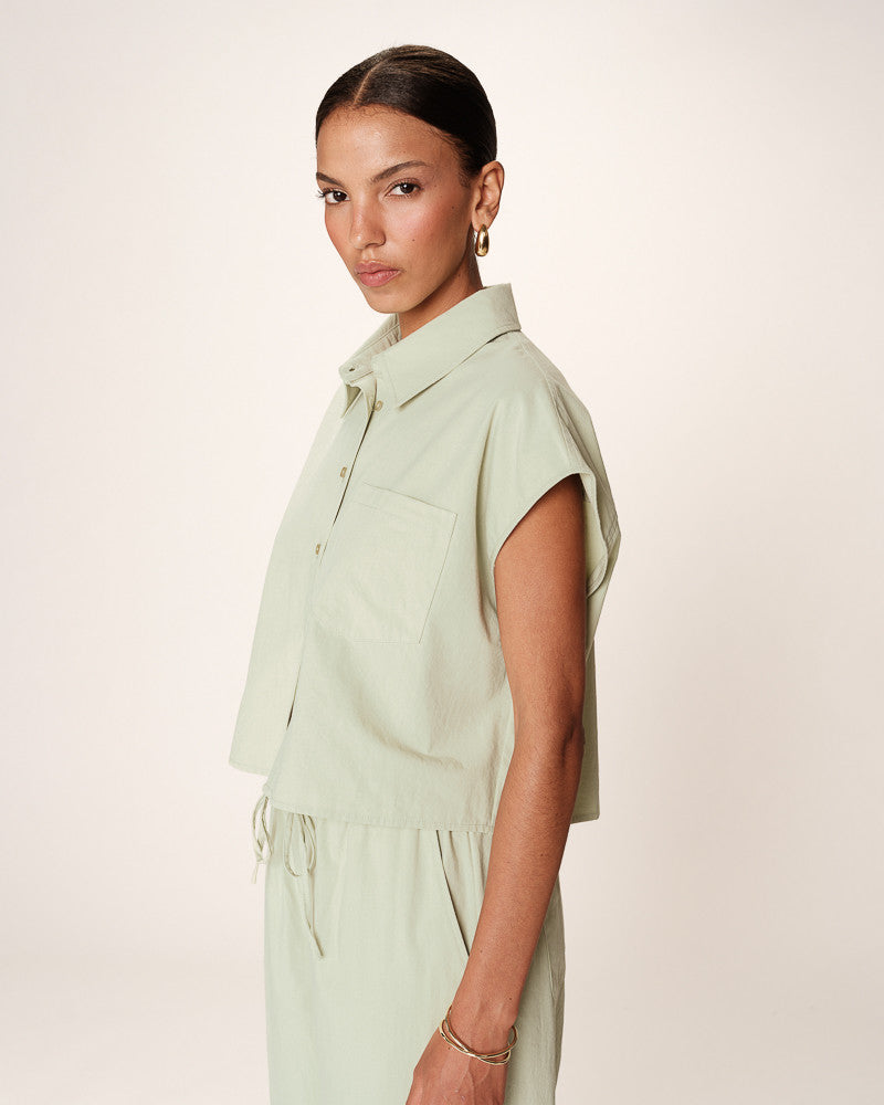 MINT CROP SHIRT