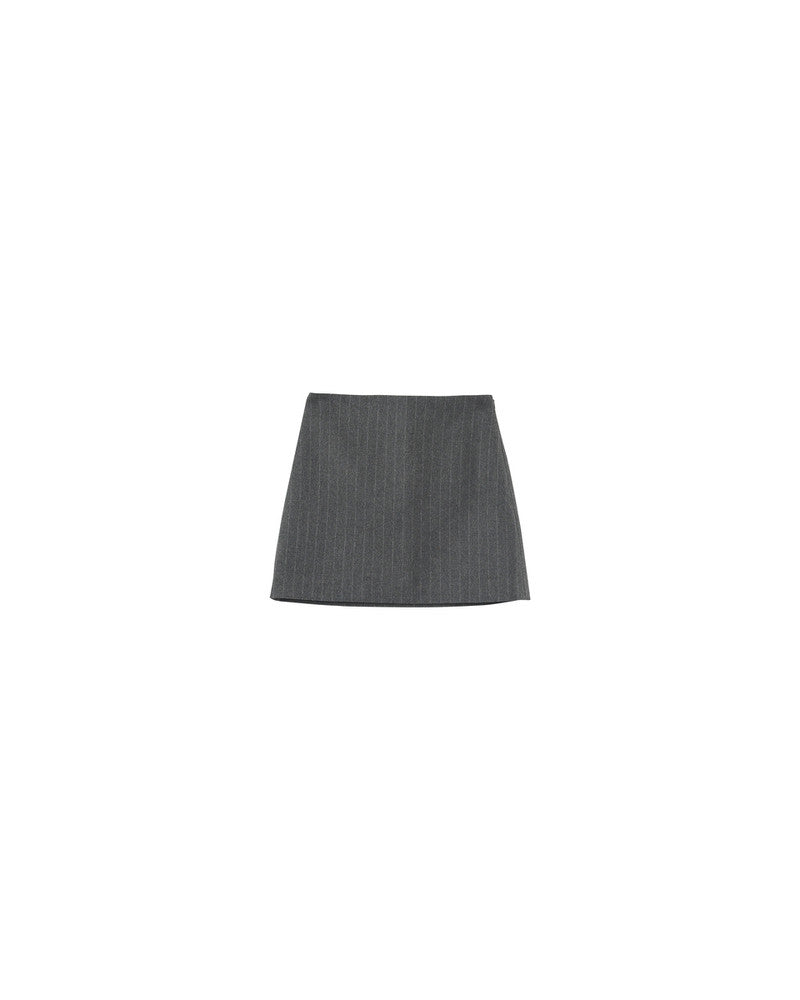 NEEDLE GREY STRIPE SKIRT