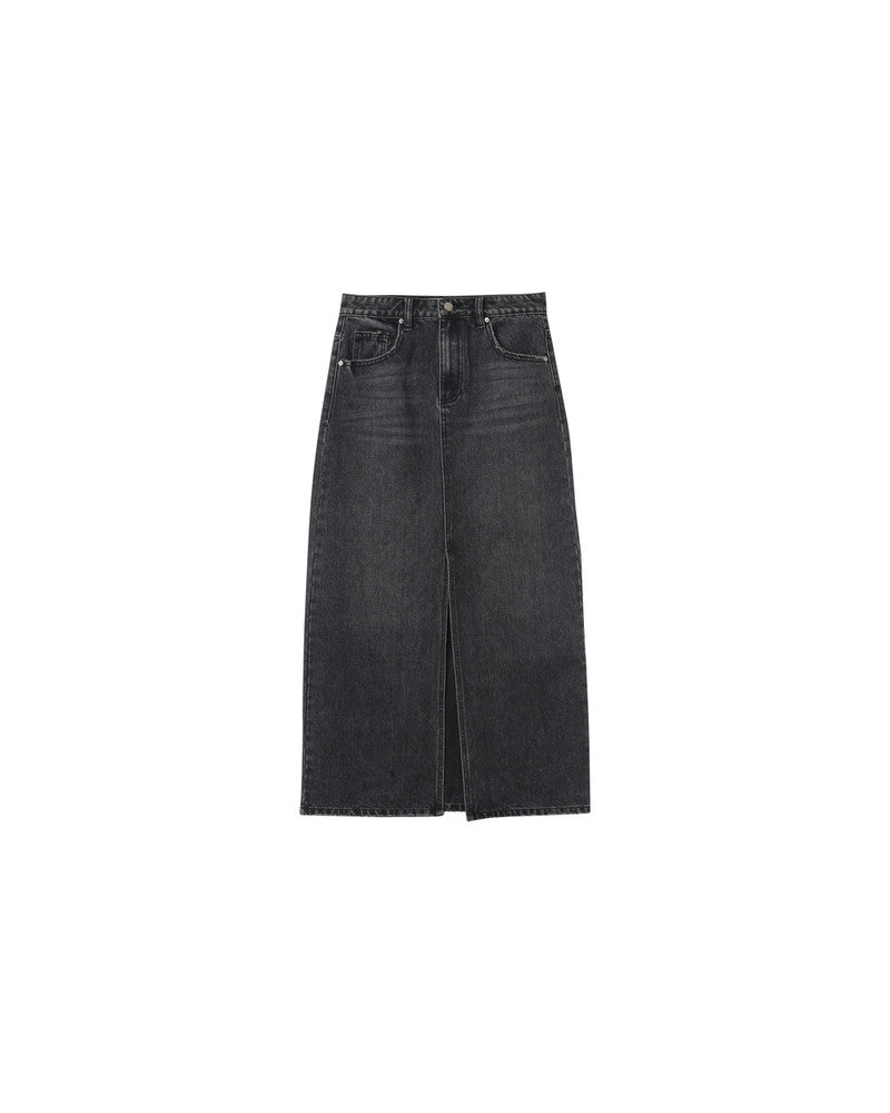 NEXT CHARCOAL DENIM SKIRT