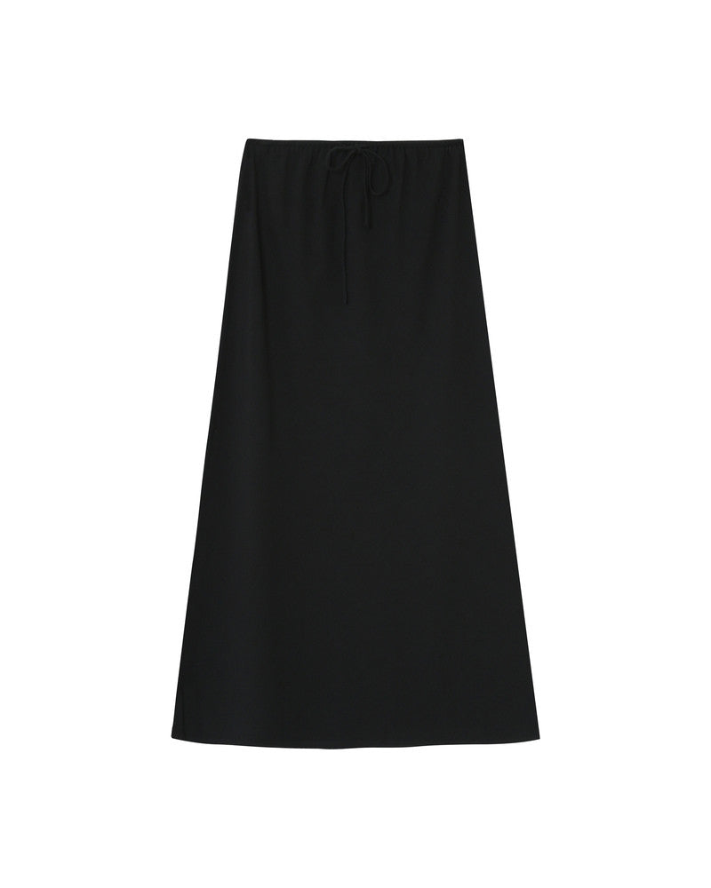BLACK COTTON SKIRT