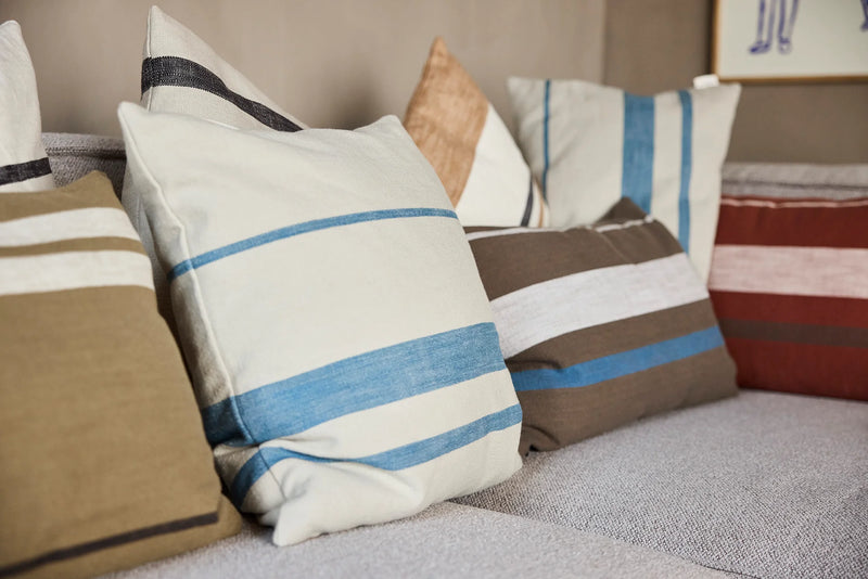 SOFUTO LONG BROWN STRIPE CUSHION