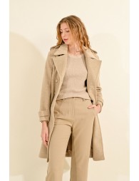 SAND STRAIGHT LEG TROUSERS