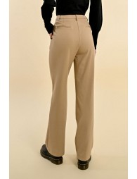 SAND STRAIGHT LEG TROUSERS