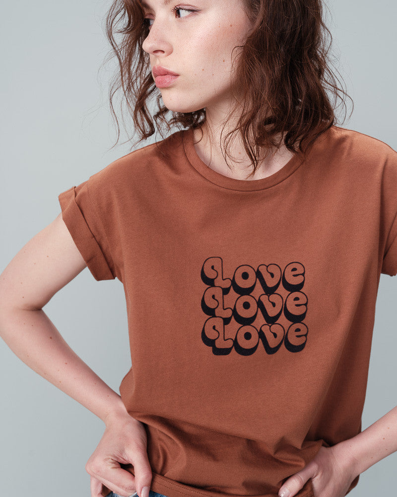 NINALOU CAMEL T SHIRT