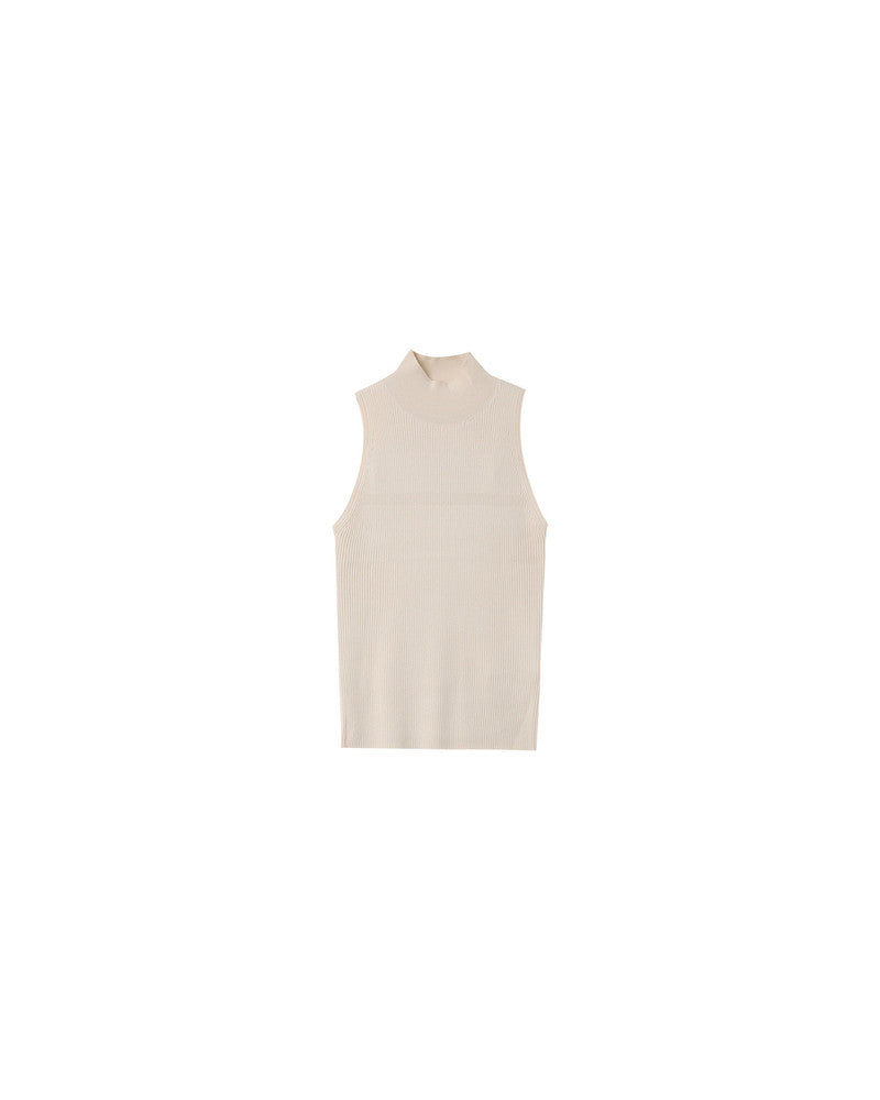 NARCISSE BEIGE SLEEVELESS TOP