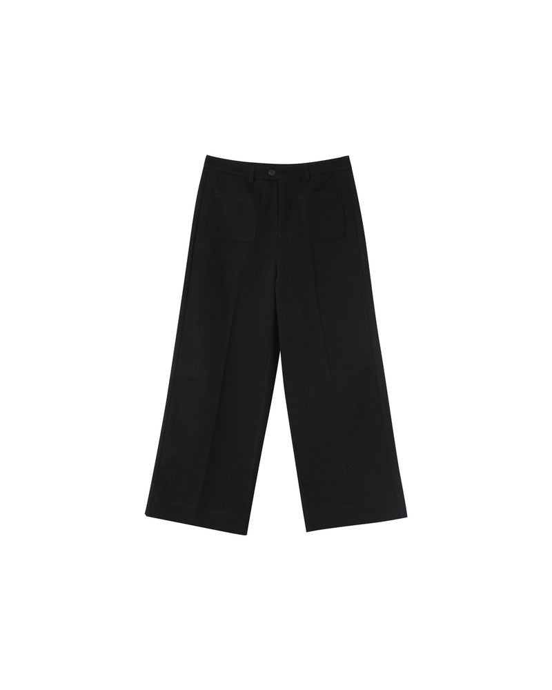 NINO BLACK CROP TROUSERS