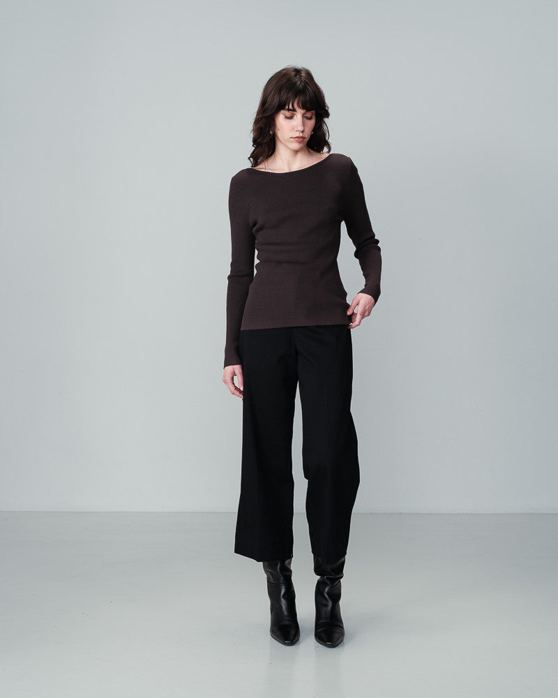 NINO BLACK CROP TROUSERS