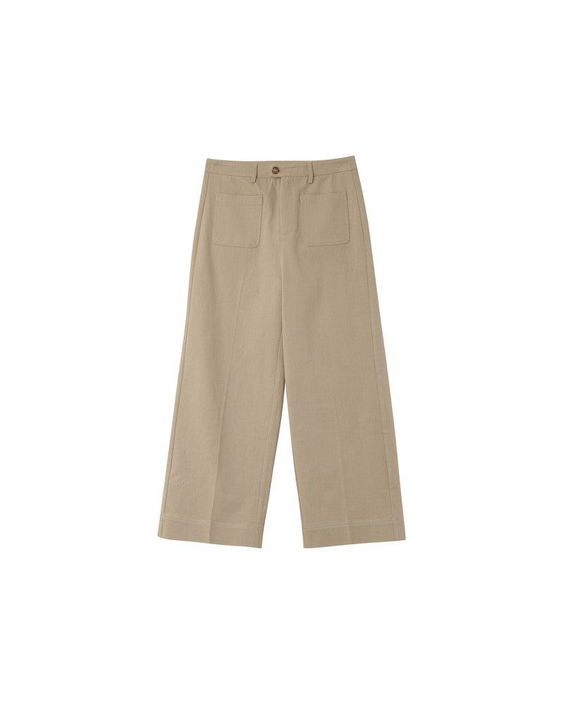 NINO BEIGE CROP TROUSERS