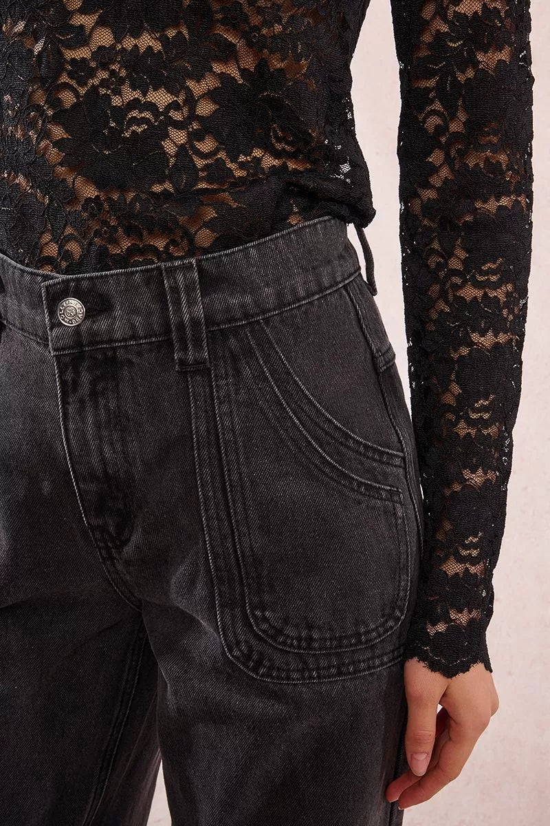GREY DENIM JEANS