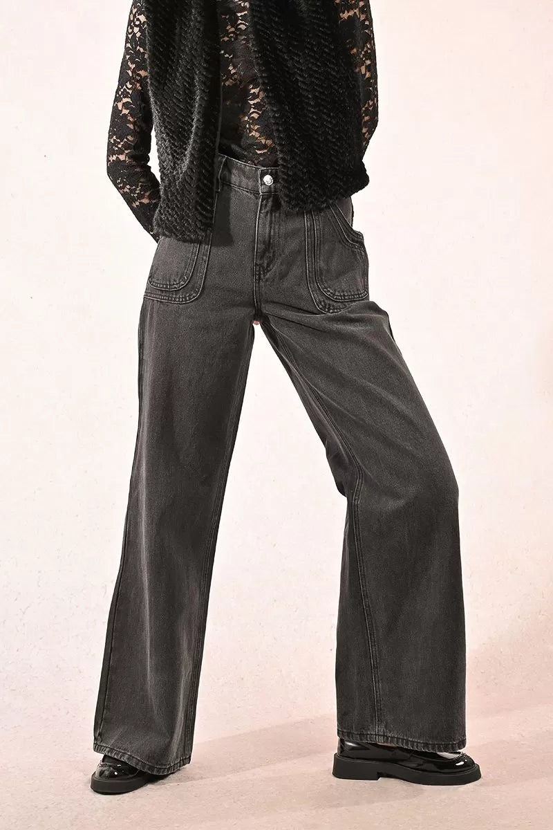 GREY DENIM JEANS