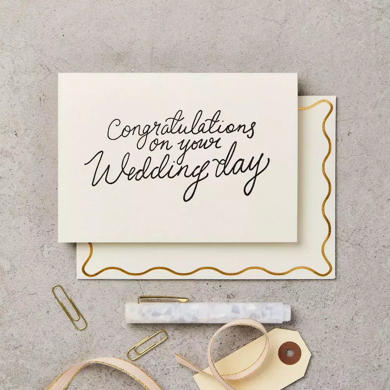 CONGRATULATIONS ON YOUR WEDDING DAY CARD