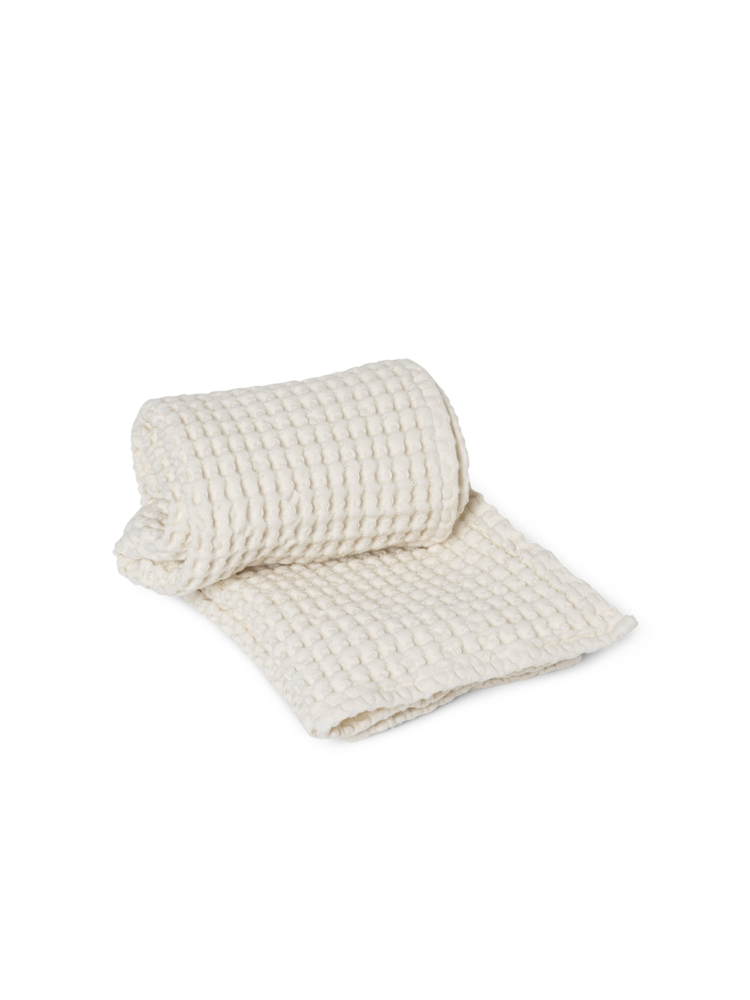 OFF WHITE ORGANIC HAND TOWEL
