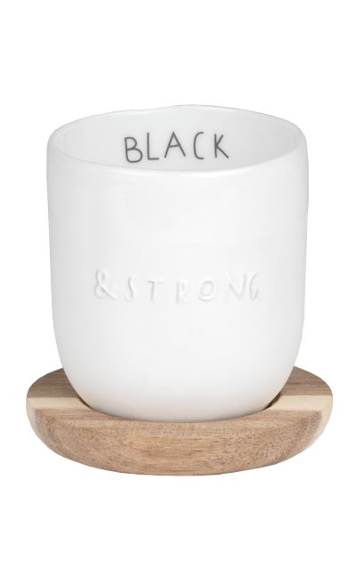 BLACK & STRONG COFFEE CUP