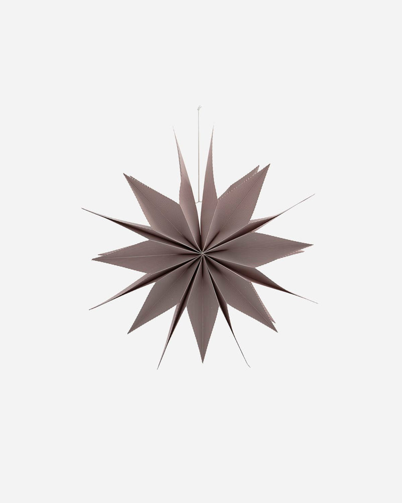 LARGE PLUM/ WHITE STRIPE STAR