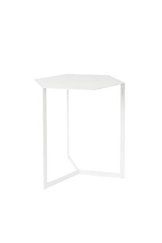 HEXAGON SIDE TABLE - WHITE
