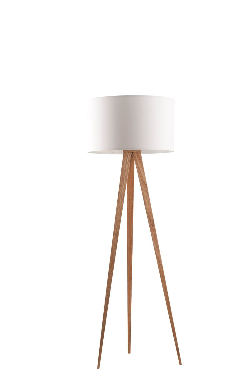 WHITE TRIPOD FLOOR LAMP