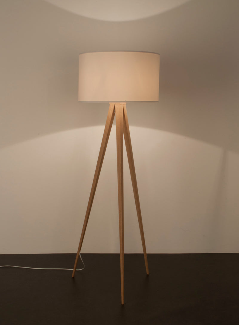 WHITE TRIPOD FLOOR LAMP