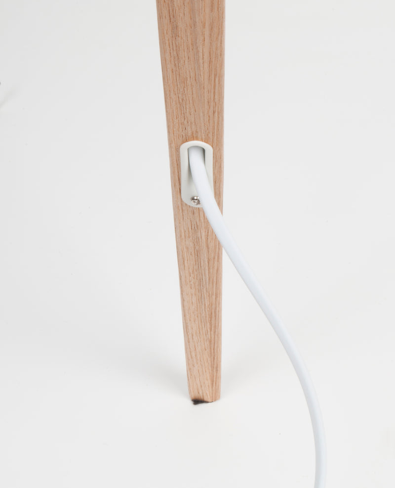 WHITE TRIPOD FLOOR LAMP