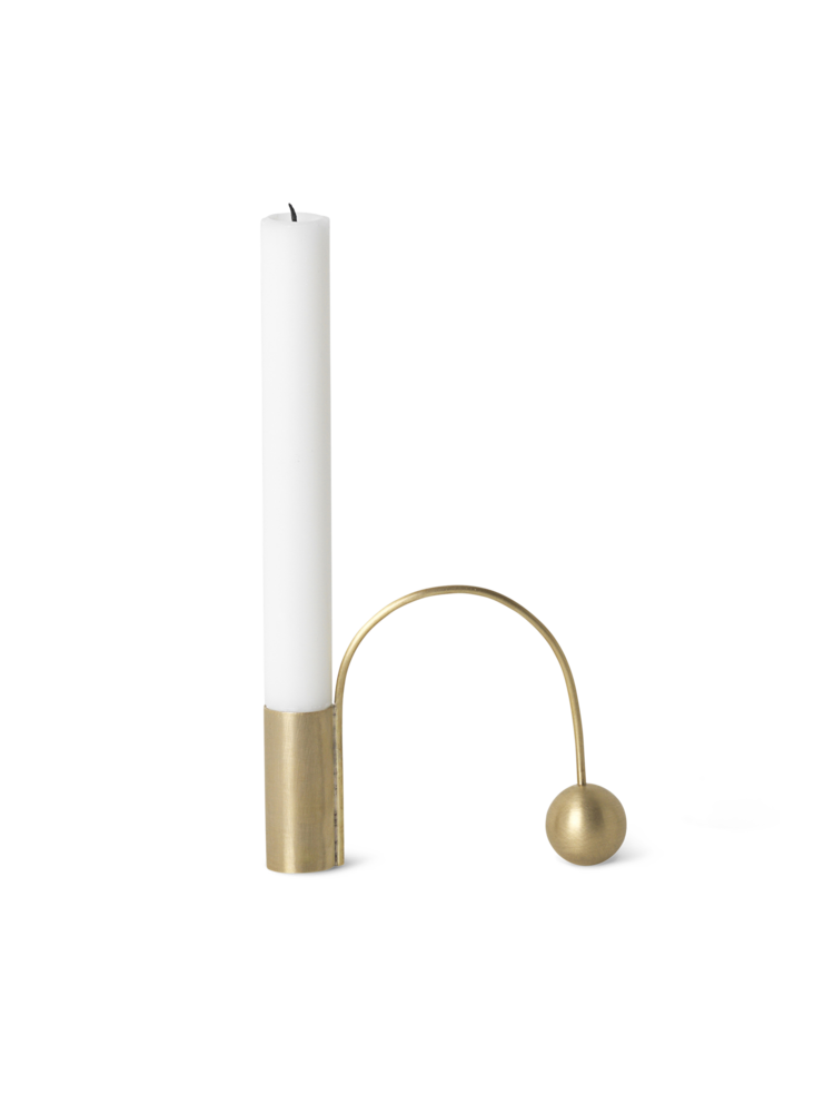 BALANCE CANDLE HOLDER - BRASS