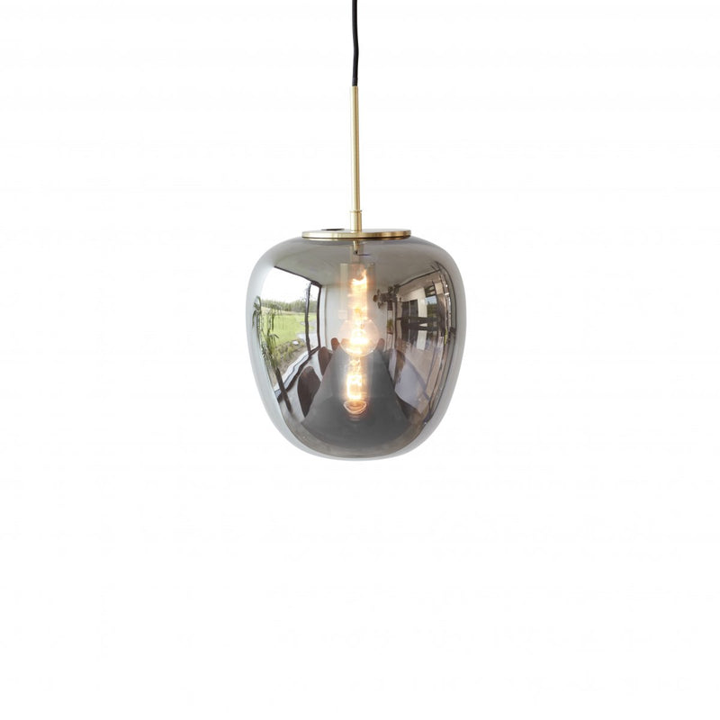 OVAL ELECTROPLATED GLASS PENDANT