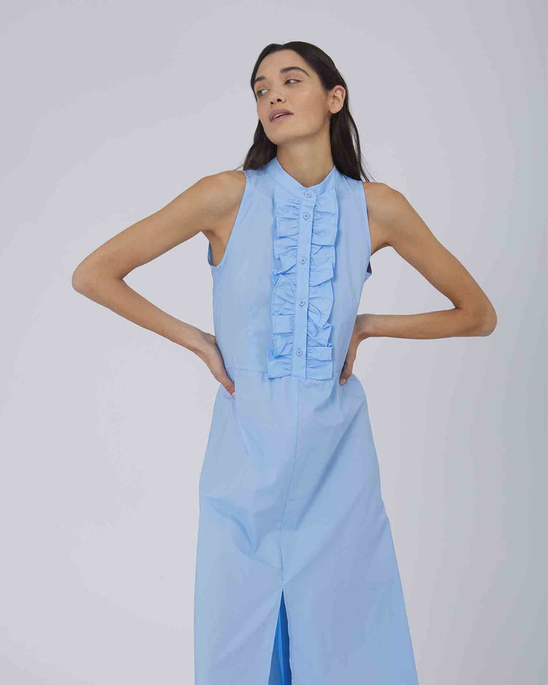 PALE BLUE LONG DRESS