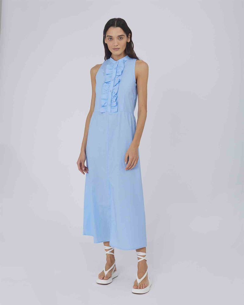 PALE BLUE LONG DRESS