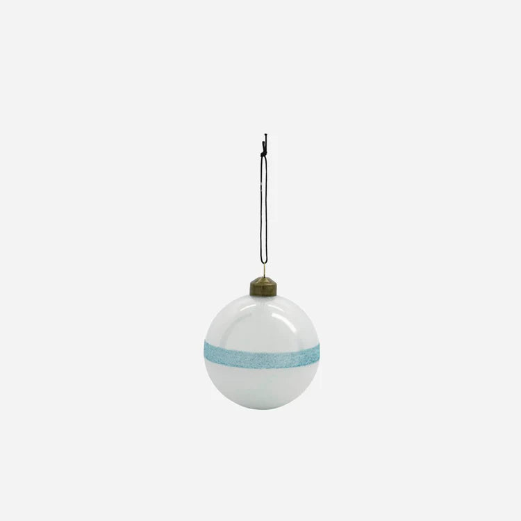 LIGHT BLUE STRIPE BAUBLE