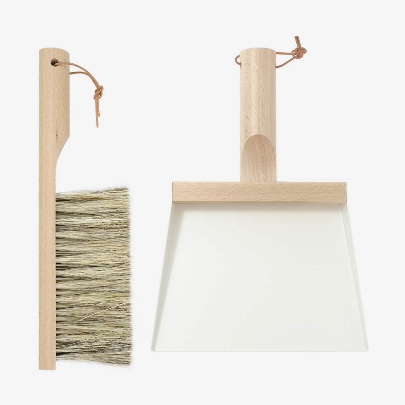 DUSTPAN & BRUSH - WHITE