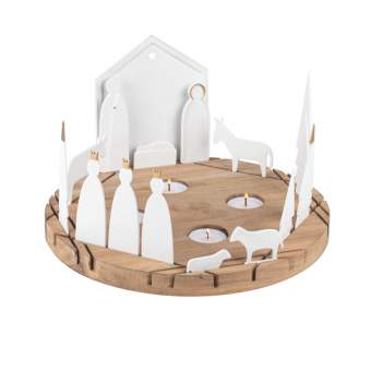 ROUND NATIVITY SCENE